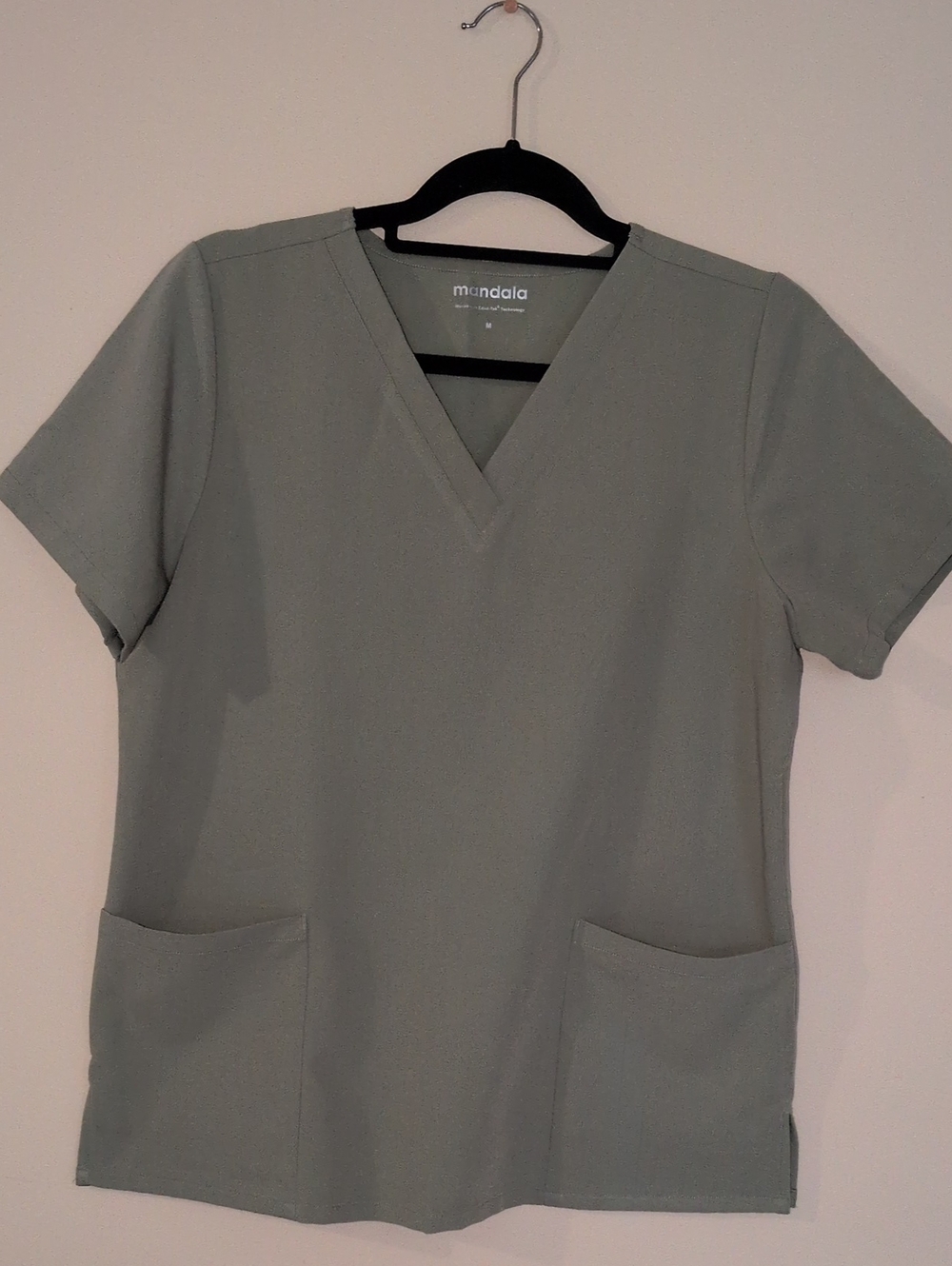 Women's Mandala Sage Green Scrub Set Medium